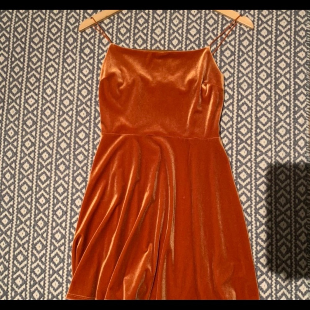 Sunset orange urban outfitters dress